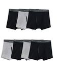 Fruit of the Loom Men's Coolzone Boxer Briefs, Moisture Wicking & Breathable, Assorted Color Multipacks, Short Leg - 7 Pack - Black/Gray, Medium