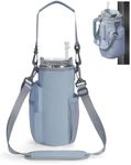 sportsnew Magnetic Gym Bag for Women Men, Water Bottle Carrier Holder with Strap & Phone Pockets for 40oz Tumbler with Handle, 4 Built-in Magnets Small Gym Bag for Sports, Workout, Fitness, Walking