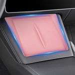 frani Center Console Silicone Mat Designed for Tesla Model 3 Highland Refresh,Non-Slip Design Tesla Model 3 Accessories 2024 2025 2026 Pink