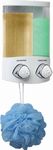 Better Living Products Euro Series Duo Two Chamber Soap and Shower Dispenser, Chrome with Chrome Buttons