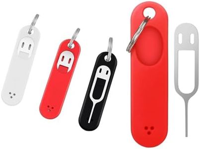 Sim Card Removal Tool Phone Chip Remover Sim Card Unlock Chip Card Pin Tool Sim Card Tray Eject Pin Removal Tools Needle Opener Ejector with Detachable Keychain Charm for Smart Phone, 3 Pieces