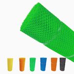 SAI Balaji 5 Feet Height X 30 Feet Length UV Stabilized PVC Tree Guard Net_Fencing net_Fencing Mesh_Anti Bird Net_Green Color SBO70