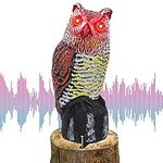 Hausse Solar Fake Horned Owl Statue