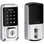 Kwikset Halo Touchscreen Wi-Fi Smart Door Lock, Keyless Entry Electronic Deadbolt Door Lock, No Hub Required App Remote Control, with SmartKey Re-Key Security, Polished Chrome