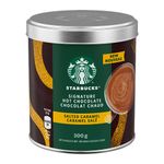 Starbucks Signature Hot Chocolate Mix, Salted Caramel, Prepared in Canada, 100% Rainforest Alliance Sustainably Sourced Cocoa, No Artificial Flavours, Colours or Sweeteners, 300g Canister