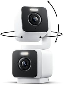 WYZE Pan Cam Duo Indoor/Outdoor IP65 2K 360° Pan/Tilt/Zoom Smart Home Security Camera with Color Night Vision, Compatible with Alexa & Google Assistant, White