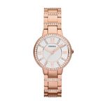 Fossil Women's ES3284 Virginia Analog Display Quartz Rose Gold Watch