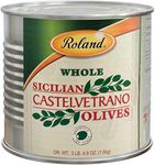 Roland Sicilian Castelvetrano Olives, Whole, 52.9 oz Can