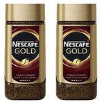 Nescafe Gold Coffee, 2 X 190 Gram - Granule, Glass Bottle