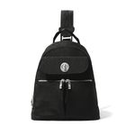 Baggallini Women's Naples Convertible Backpack, Black Cheetah Emboss, One Size
