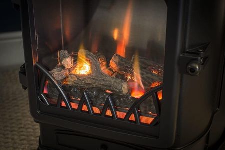 Calor Provence 3kW Portable Flueless Gas Stove Heater – Matt Black