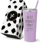 Stainless Steel Insulated Tumblers for Moms - Perfect for Birthdays, Mother's Day, and New Moms - Travel Mugs and Wine Sippy Cups for Bonus Moms, Mama Bears, and More!