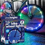 Brightz WheelBrightz 2-Pack Bike Wheel Lights, Razzle Dazzle - LED Bike Lights for Tires - Bike Lighting Parts & Accessories - Outdoor Summer Fun for Boys and Girls