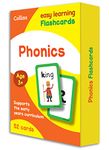 Collins Easy Learning Preschool - Phonics Flashcards: Ideal for home learning, 52 cards with advice on blending sounds, fun games & guidance for parents, Ages 3+, Language Skills, Phonics theme