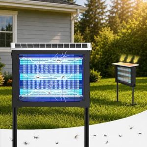 Solar Bug Zapper Outdoor, Mosquito Killer with Removable Solar Panel
