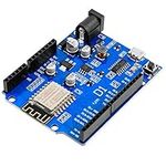 AZDelivery D1 NodeMCU WiFi ESP8266MOD-12F CH340 Micro USB Serial Chip IoT Development Board ESP8266 3.3V PCB Antenna WLAN I2C IIC SPI Compatible with Arduino-IDE including E-Book!