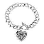 1928 Jewelry Pewter Mom Heart Charm
