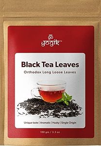 Go-Yogik Black Tea Long loose leaf -75 gm | Premium Quality | Unique Taste, Aromatic, Single origin, Grown in Himalayas in India| Tea connoisseur delight