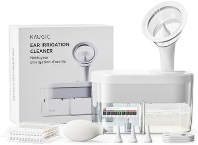 KAUGIC Water Powered Ear Cleaner, Electric Ear Wax Removal Kit, Ear Irrigation Kit with Sewage System and 4 Clean Mode, Safe and Effective Earwax Removal Kit for Adults with 4 Ear Tips