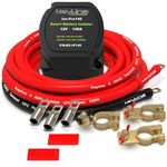 Dual Battery Isolator Kit, 140Amp Battery Isolator 12v Kit, Battery Disconnect Switch 12V | Cars, RV, UTV, ATV, Marine Battery Switch by KeyLine Chargers