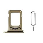 Compatible with iPhone 14 Pro A2889 A2890 A2650 6.1" / iPhone 14 Pro Max A2894 A2651 A2893 6.7" Dual Sim Card Tray Slot Holder Adapter Socket Replacement Gold