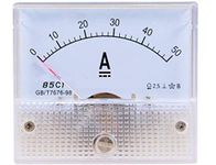 YXQ 0-50A Analog Current Panel 85C1 Amp Ammeter Gauge Meter 2.5 Accuracy 75mV for Auto Circuit Measurement Tester (DC 50A)