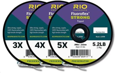 RIO Products Fly Fishing FLUOROFLEX Strong Tippet 3-Pack 3X-5X