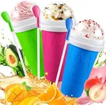 RELPOM Slushie Maker Cup, TIK TOK Magic Quick Frozen Smoothies Cups, Cooling Cup, Slushy Cups, Ice Cream Make, Cool Stuff Things Gadgets Funny Gifts for Kids (Blue Pink Green)