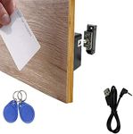 WOOCH RFID Lock Electronic Cabinet Lock, Hidden DIY Lock with USB Cable for Wooden Cabinet Drawer Locker Cupboard (1 Pack)