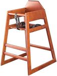 Chef-Hub Stackable Baby & Kids Wooden High Chair, Hotel & Restaurant Quality. Flat Packed, Conforms to BS EN14988:2006 Pts 1&2 UK Supplier