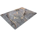 Catering Chopping Boards | Glass Worktop Savers/ Protectors Heat Resistant | Over The Sink | Large | Grey Gold Black