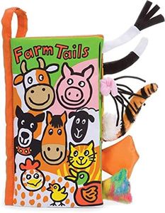 Farm Tails: A Soft Activity Baby Book by Jellycat | Children's Book | Baby Gift