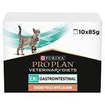 PRO PLAN VETERINARY DIETS EN Gastrointestinal Wet Cat Food Salmon 85g, Pack of 4