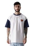 The Souled Store Official Superman: The Man of Steel Men and Boys Oversized fit Graphic Printed Half Sleeve Cotton Multicolored Men Oversized T-Shirts