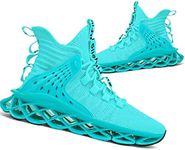 Hello MrLin Men's Running Shoes Non Slip Athletic Tennis Walking Blade Type Sneakers Hip Hop Cool Blue