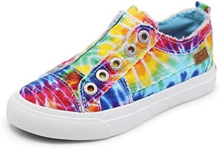 Blowfish Malibu Girls Play-k Sneaker, Rainbow tie dye, 5 Big Kid