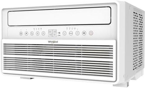 Whirlpool 12,000 BTU Window Mounted Inverter Air Conditioner with Quiet, High Efficiency Operation and Remote, Window AC Unit for Apartment, Living Room, Bedroom, Medium Rooms up to 550 Square Feet