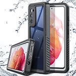 for Samsung S20 FE Case,S20 Fe 5G Waterproof Case with Built-in Screen Protector Dustproof Shockproof 360 Full Body Sealed Protective Underwater Case for Samsung Galaxy S20 Fe (Black/Clear)