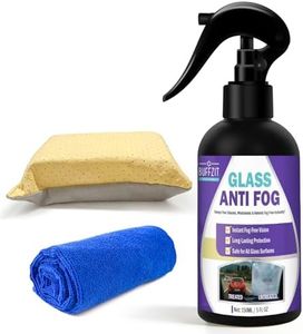 Glass Anti Fog Spray for Car Windshield, Interior Glass, Mirrors & Windows – Long-Lasting Defogger Prevents Fogging for Clear Vision, Safe Driving & Crystal Clear View – Easy to Use – 150ml / 5oz
