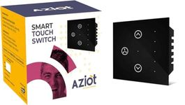 AZIOT SMART MODULAR 1 FAN REGULATOR TOUCH SWITCH - GLASS (Note Acrylic): Elevate Your Home with Effortless Control (Fits in Anchor Roma Classic and similar plates) Not for BLDC fans