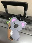 Koala Luggage Tag for Travel Backpack Suitcase Tag School Bag Name Card ID Identifier Durable