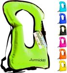 Inflatable Snorkel Vest Adults, Portable Snorkel Jacket, Buoyancy Vest for Snorkeling, Swimming, Kayaking, Boating, Safety Load Up to 220 Ibs