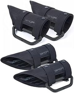 GPCA GP Grip LITE Jeep Grab Handles, Aluminum Metal Roll Bar Grip for Jeep Wrangler 4xe, JL, JK, JT, Sport, Sahara and Rubicon 4DR/2DR 2007-2023, Patented Jeep Accessories, 4-Pack, Jet Black