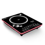 Kutchina Crystal Induction Stoves 2000W | Induction Cooktop with Touch Control | 8 Preset Modes | BIS Certified Electric Induction Stove | Voltage Regulator, Auto-cut | 2 Years Warranty