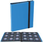 JIQEZNL Card Binder, Upgraded 9 Pockets Trading Card Collection Binder for Cards, 432 Card Book Holder Album for Yugioh, MTG, TCG, Magic, Sports Cards - Blue