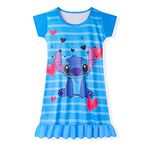 TICODY Movie Girls Nightgowns Girls Pajamas Nightdress Sleepwear for Little Girls 7-14 Years