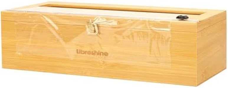 Libreshine 18 Inch Extra Large Foil and Plastic Wrap Organizer with Cutter, Holds 3000ft Film Rolls or 500ft-1000ft Foil Rolls, Restaurant Kitchen Foodservice Butcher Paper Cutter (18 Inch)