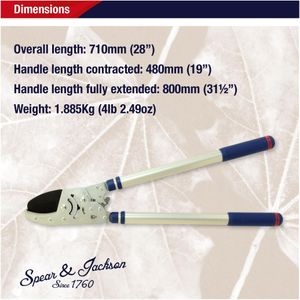 Spear & Jackson Telescopic Lopper – Adjustable Garden Pruner