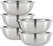 Okuna Outpost 5 Piece Stainless Steel Mixing Bowls for Kitchen, 1.5 Quarts, Ideal use for Cooking, Mixing Ingredients, Marinating, Tossing Salads, Preparing Dough