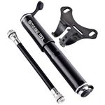 PRO BIKE TOOL Mini Bike Pump - Fits Presta and Schrader - High Pressure Psi - Reliable, Compact & Light - Bicycle Tyre Pump for Road, Mountain and BMX Bikes